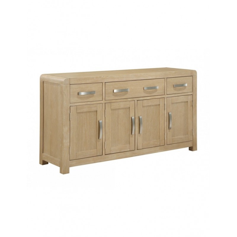 AM Tennessee Washed Oak 4 Door Sideboard